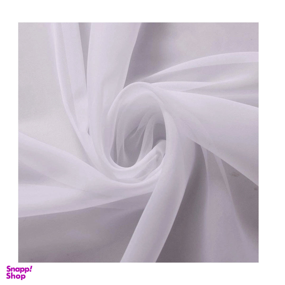 پارچه تور مدل مژگان عرض 3 متر رنگ سفید