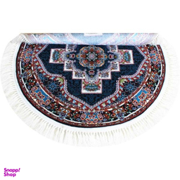 فرش ماشینی گرد مدل ناردون 101 رنگ سرمه‌ ای