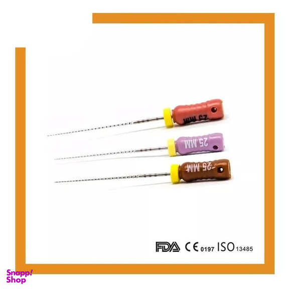 سی‌ فایل دندانپزشکی جی دبلیو آر مدل C سایز 12 بسته 6 عددی