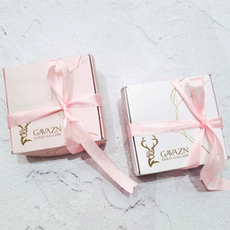 پلاک گردنبند طلا 18 عیار زنانه گوزن مدل سواروسکی قلب قرمز کد jf189