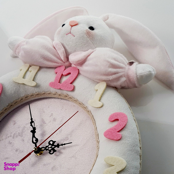 ساعت دیواری کودک نی نی سیس مدل خرگوش کد W-RAB-So