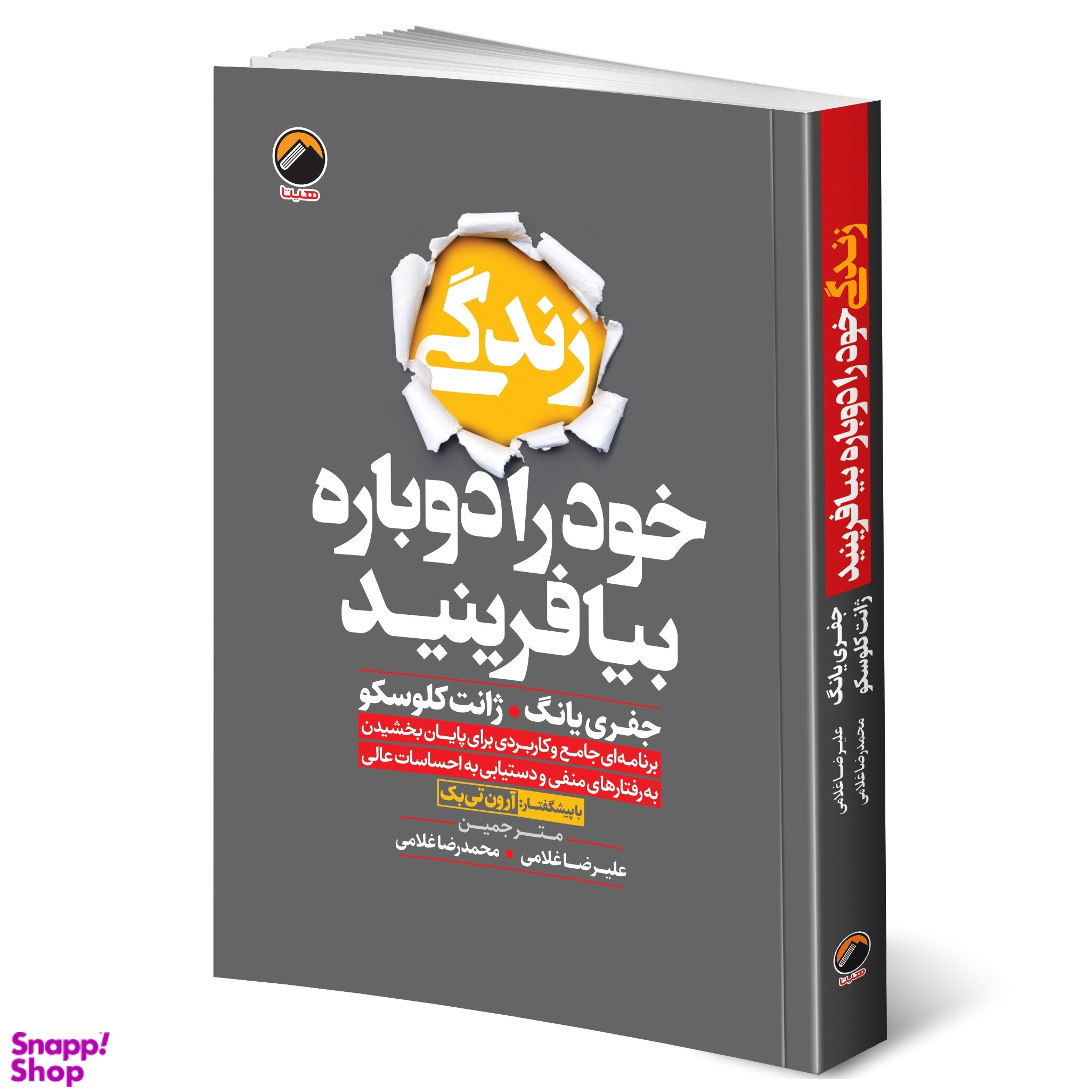 کتاب زندگی خود را دوباره بیافرینید اثر جفري یانگ و ژانت کلوسکو ترجمه علیرضا و محمدرضا غلامی انتشارات هیتا چاپ اول