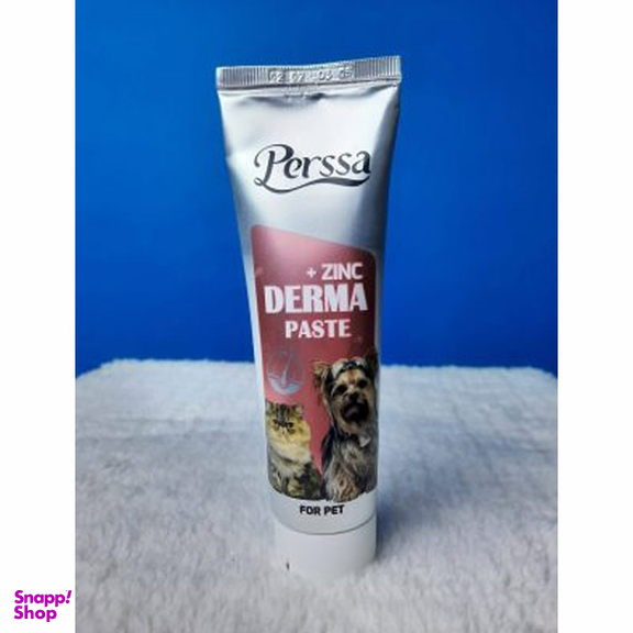 خمیر تقویت پوست و مو سگ و گربه پرسا مدل Derma Paste وزن 100 گرم