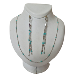 ست و نیم ست زیور زنانه فیروزه کوب کد 44