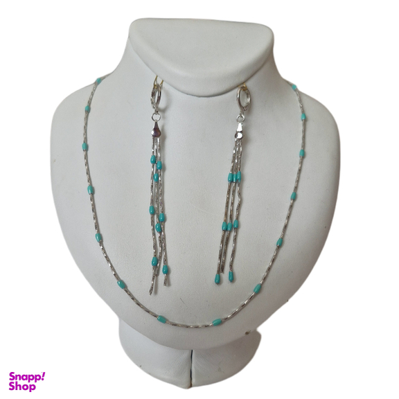 ست و نیم ست زیور زنانه فیروزه کوب کد 44