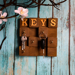 جاکلیدی چوبی طرح KEYS