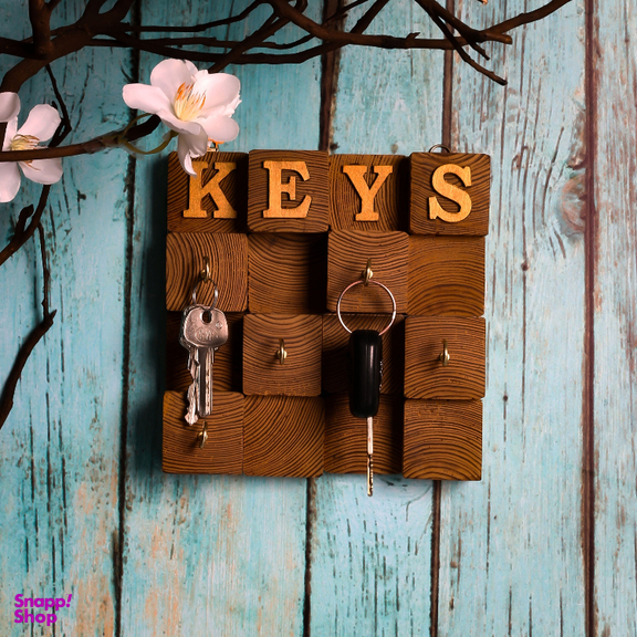 جاکلیدی چوبی طرح KEYS