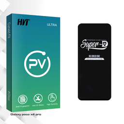 محافظ صفحه نمایش شیشه ای اچ وی تی مدل PV Glass Super-D مناسب برای گوشی موبایل شیائومی poco x4 pro