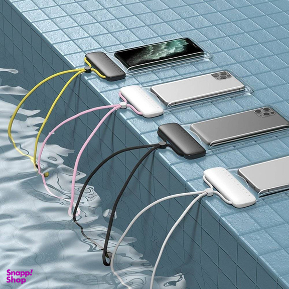 کیف ضد آب باسئوس مدل WATERPROOF BAG مناسب برای گوشی موبایل  سایز 7.2 اینچ به همراه بند