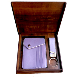 ست هدیه 2 تکه چرم طبیعی مدل sarvakcharm کد 3203