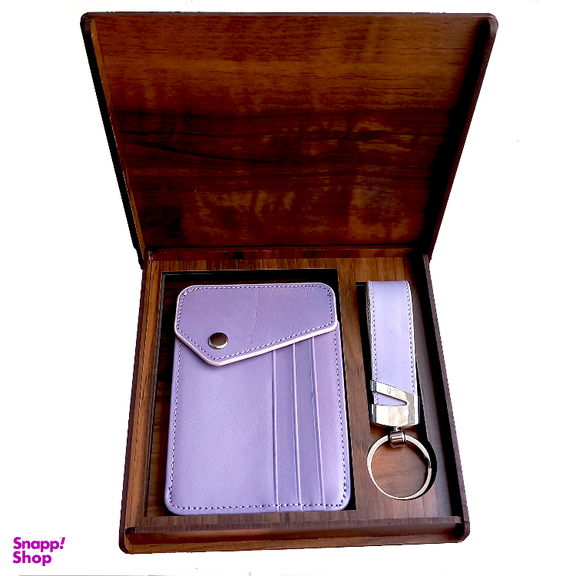 ست هدیه 2 تکه چرم طبیعی مدل sarvakcharm کد 3203