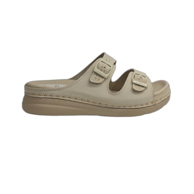 دمپایی طبی زنانه شهرام طب کد 8023 رنگ کرم