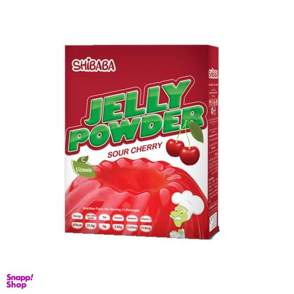 پودر ژله آلبالو شیبابا وزن 100 گرم