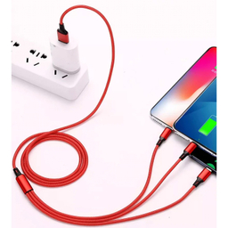 کابل تبدیل USB به Lightning/Type-C/MicroUSB لیتو مدل LD-49 طول 1 متر