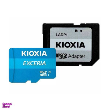 کارت حافظه‌ microSDHC کیوکسیا مدل EXCERIA کلاس 10 استاندارد UHS-I U1 سرعت 100MBps به همراه آداپتور SD