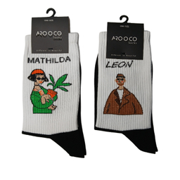 جوراب ساق دار طرح شخصیت‌ های فیلم مدل Mathilda و Leon