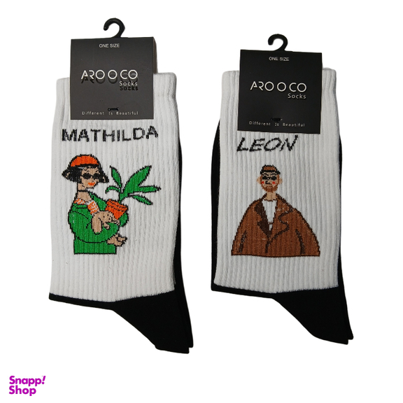 جوراب ساق دار طرح شخصیت‌ های فیلم مدل Mathilda و Leon