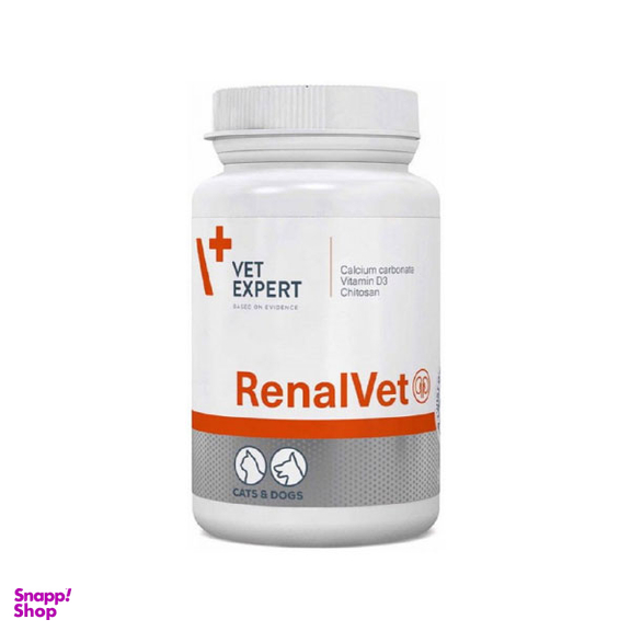 قرص تقویت کلیه سگ و گربه وت اکسپرت مدل RenalVet وزن 56 گرم