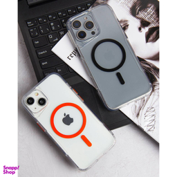 قاب گوشی موبایل کیو سریز مدل Transparent MagSafe مناسب اپل iPhone 15