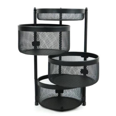 سبد سیب زمینی و پیاز 3 طبقه مدل چرخشی کد s35