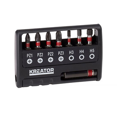 سر پیچگوشتی 25 میلی متر کریتور مدل KRT064263 مجموعه 8 عددی