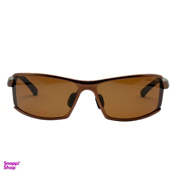 عینک آفتابی مردانه پلیس مدل POLICE S8812 رنگ قهوه ای