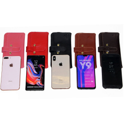 کیف گوشی موبایل چرم بارز مناسب موبایل تا سایز 7 اینچ مدل DM77