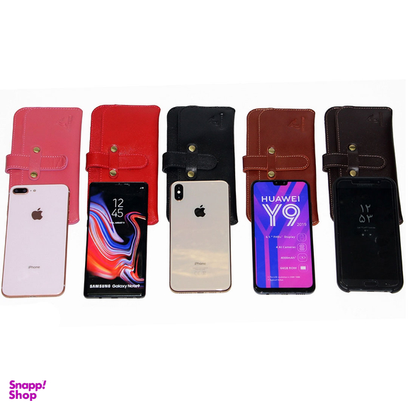 کیف گوشی موبایل چرم بارز مناسب موبایل تا سایز 7 اینچ مدل DM77