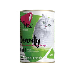 کنسرو غذای گربه فیفورا مخصوص پوست و مو طعم گوشت گوساله وزن 400 گرم