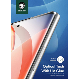 محافظ صفحه نمایش یووی لایت گرین لاین مدل 3D UV-GLASS مناسب برای گوشی موبایل سامسونگ Galaxy S23 Ultra