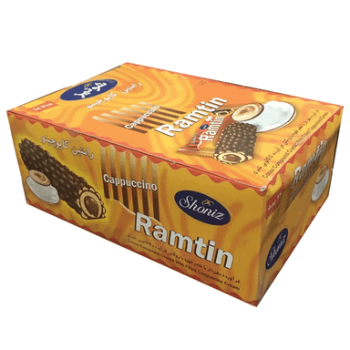 شکلات رامتین کاپوچینو شونیز وزن 19 گرم بسته 24 عددی