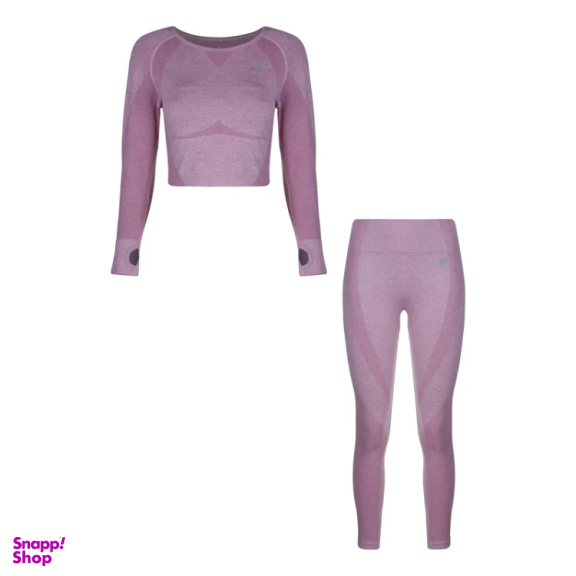 ست تیشرت لگ ورزشی زنانه دریم اسلیم کد T024 رنگ صورتی