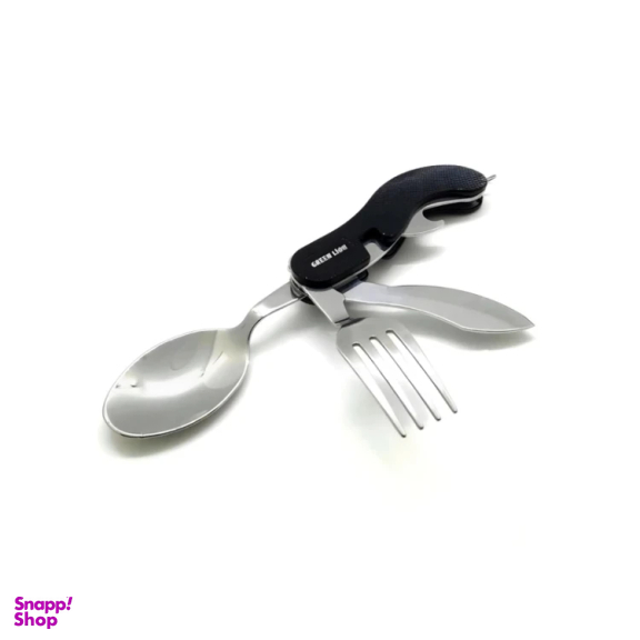 مجموعه قاشق و چنگال و چاقو سفری گرین لاین مدل Cutlery Set