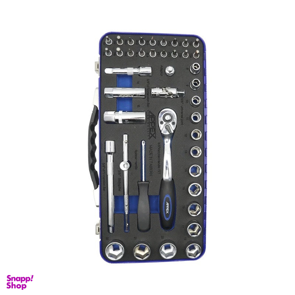 آچار بکس اپکس مدل SMT-3/8 INCH-APX1542--TAIWAN-SOCKET TOOLS SET مجموعه 42 عددی