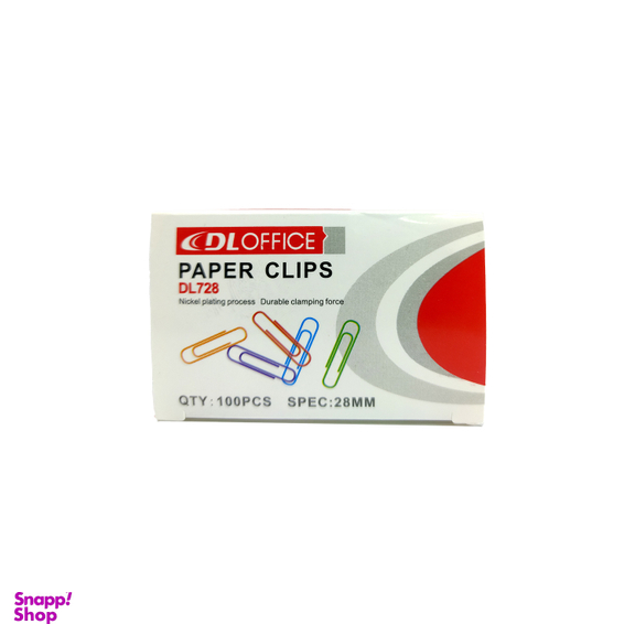 گیره کاغذ دی ال کد DL728 بسته 100 عددی