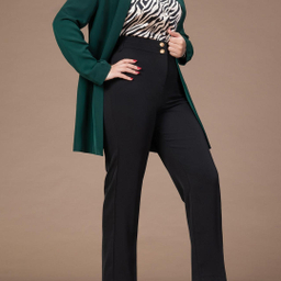 شلوار زنانه برنس مدل ثمر رنگ مشکی