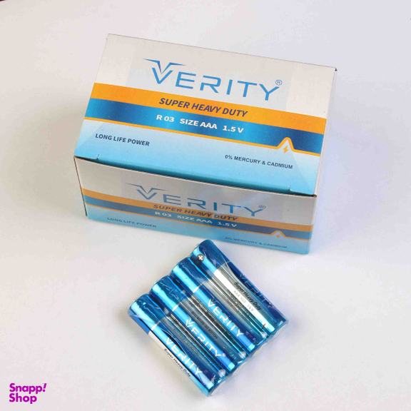 باتری نیم قلمی وریتی مدل Super Heavy Duty بسته 4 عددی