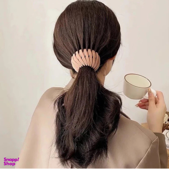 کلیپس مو زنانه مدل گوجه مخملی کد 1523