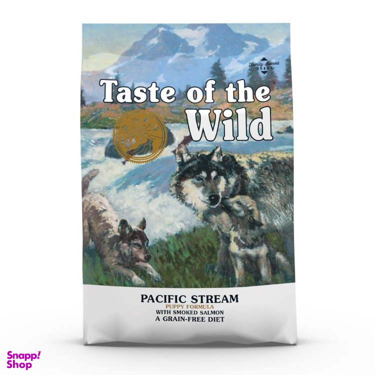 غذای خشک سگ Taste of the Wild مدل PACIFIC STREAM طعم سالمون دودی وزن 2 کیلوگرم