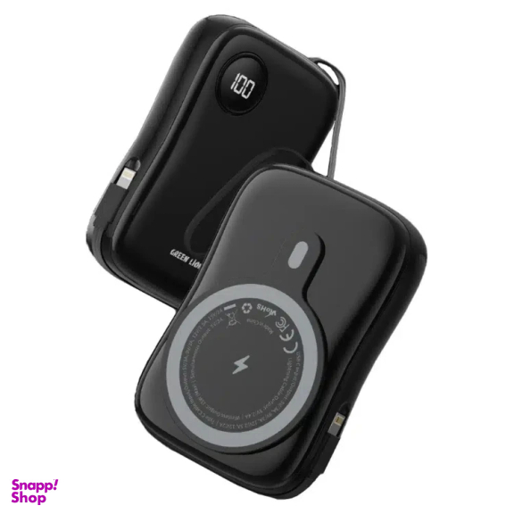 پاوربانک گرین لاین مدل Mag Plus ظرفیت 10000 میلی آمپر ساعت