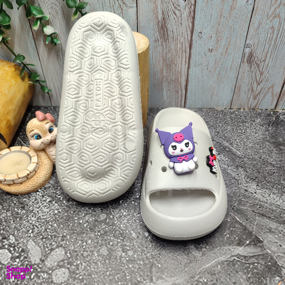 دمپایی بچگانه پایون مدل کرومی کد 113714 رنگ طوسی