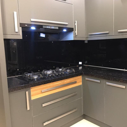 دیوارپوش عکسنگ مدل شیشه ای کد BK-6060 بسته 2 عددی