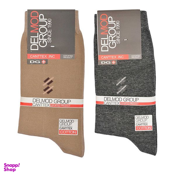 جوراب ساق بلند مردانه دل مد گروپ مدل 249027809 بسته دو عددی