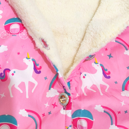 کاپشن دخترانه مدل یونیکورن کد 114