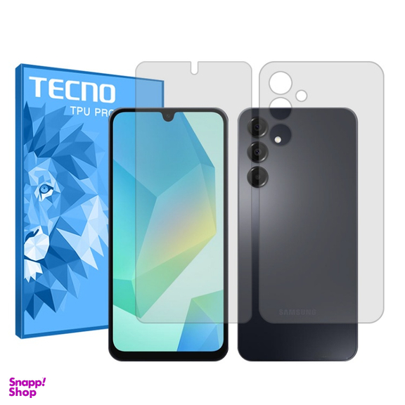محافظ صفحه نمایش شفاف گوشی موبایل تکنو مناسب برای سامسونگ Galaxy A16 به همراه محافظ پشت گوشی