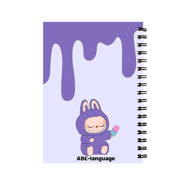 دفتر زبان 60 برگ طرح عروسک لبوبو کد 77