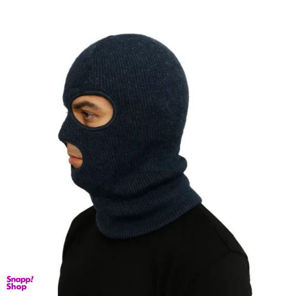 کلاه فیس بافت داخل خزدار مدل چشم و دهان