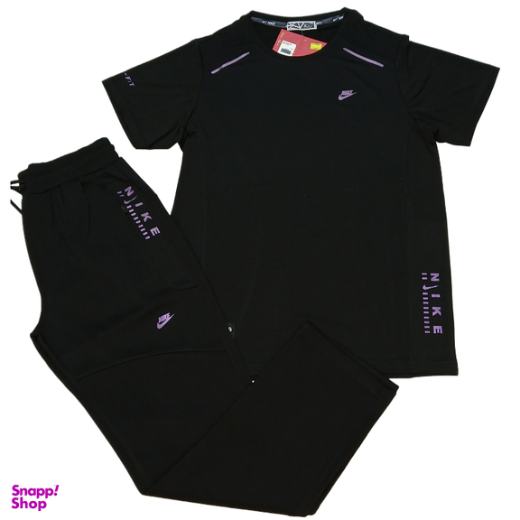 ست تیشرت شلوار ورزشی مردانه کد 1101 رنگ مشکی