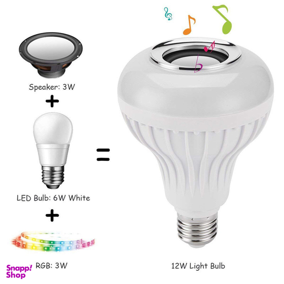 لامپ و اسپیکر بلوتوث هوشمند کد Smart Led Music Bulb