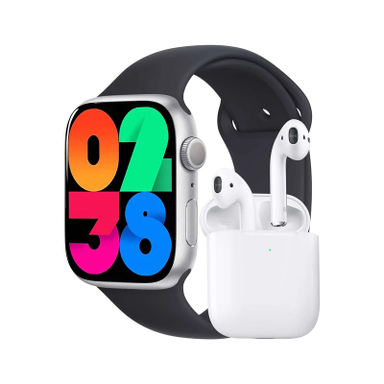 ساعت هوشمند ورنا مدل W45 Max به همراه هندزفری بی سیم ورنا مدل Airpod